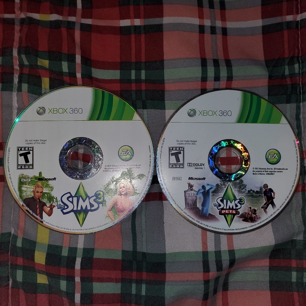 🥳 HPx3 🥳 5 for $25 | Xbox 360 The Sims 3 and The Sims 3 Pets EA - UNTESTED